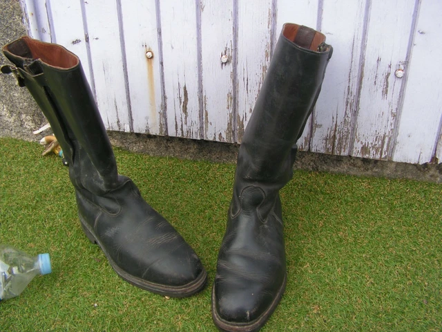 Bottes Vintage Violacci Italie Taille 39 - Cuir Bordeaux/rouge - Talon Haut - Style Années 80