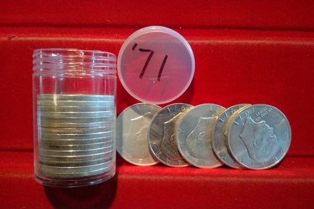 1971-S Silver Uncirculated / Bu Roll Eisenhower (Ike) Dollars