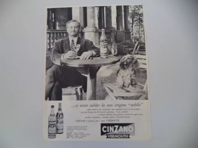 advertising Pubblicità 1961 VERMOUTH CINZANO