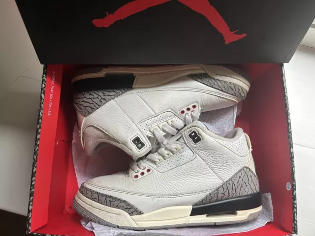 Air Jordan 3 White Cement Reimagined Size 6