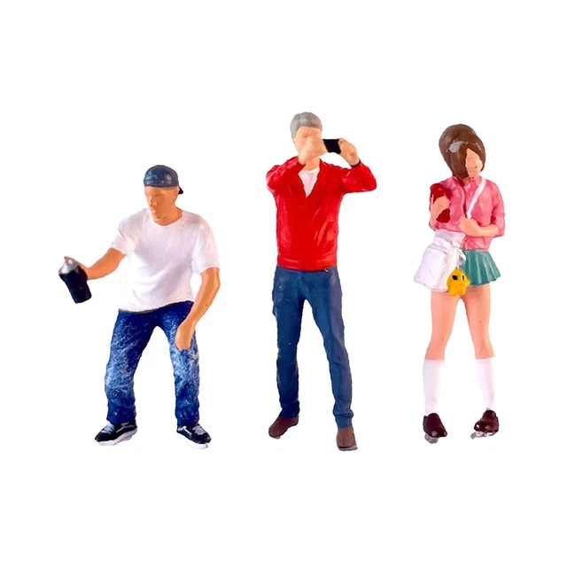 MERIGLARE Figurines Miniatures People Échelle 1/64 Projets de Bricolage Figurines Peintes pour Passe-Temps MERIGLARE Figurines Miniatures People Échelle 1/64 Projets de Bricolage Figurines Peintes pour Passe-Temps