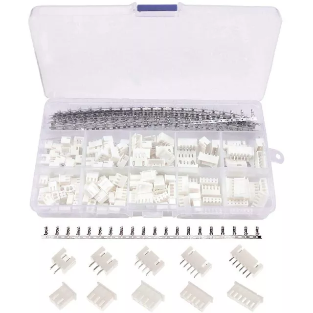 Kit de Conector JST-XH de 460 Piezas de 2,54 Mm con Cabezal de Clavija Hemb2605