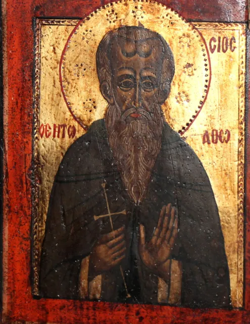 Icono Ortodoxo Pintado A Mano San Juan De Rila
