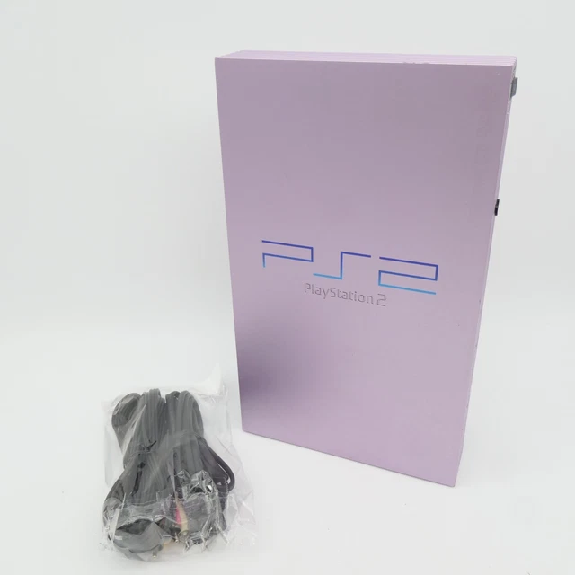 Used PlayStation 2 'Fat' Console In Sakura Pink (SCPH-39000 SA) - Japanese Model With Charger & Controller