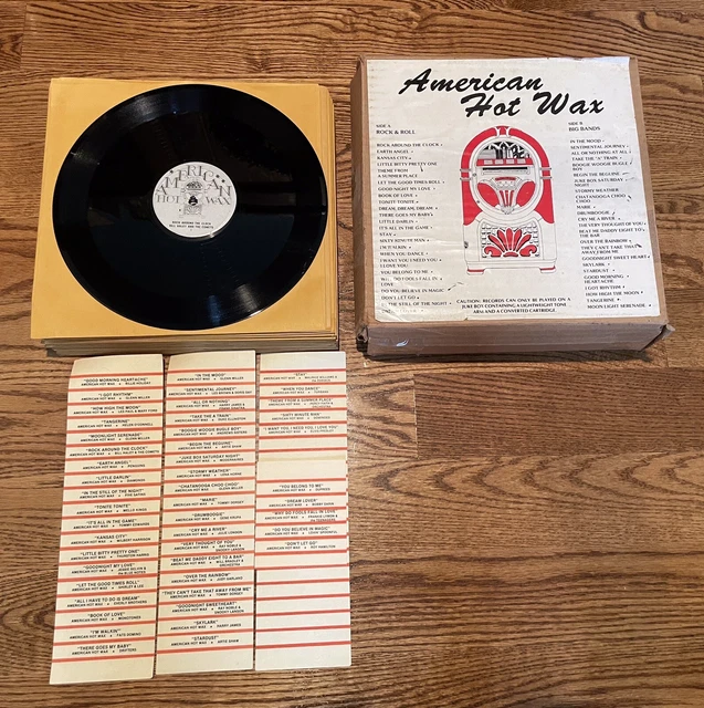 RARE JEU DE disques American Hot Wax Jukebox Rock N Roll Big Band 78