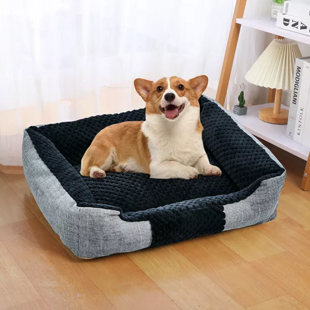 Small Medium Large Dog Bed Cat Beds Soft Washable Puppy Cushion Warm Pet Basket