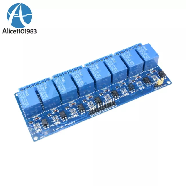 5V Eight 8 Channel Relay Module With optocoupler For PIC AVR DSP ARM Arduino DIY