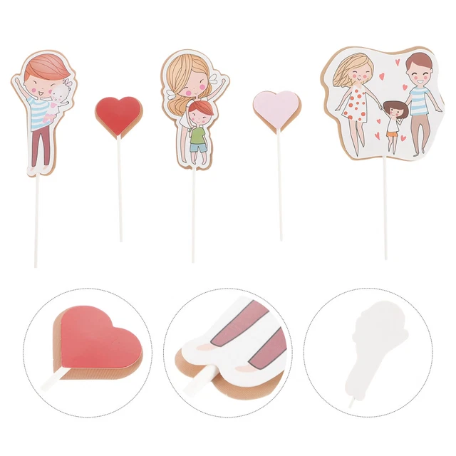 2 juegos de postre inserto topper pastel insertar selecciones