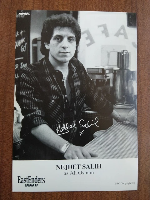 NEJDET SALIH *Ali Osman* EASTENDERS PRE-SIGNED FAN CAST CARD AUTOGRAPH FREE POST