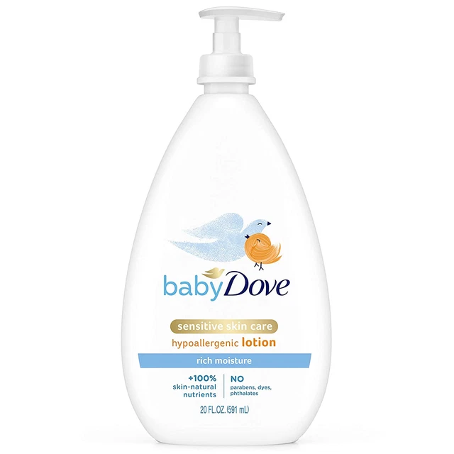 Baby Dove Sensitive Skin Care Body Lotion for Delicate Baby Skin Rich Moisture w