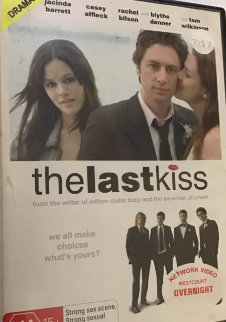 The Last Kiss (DVD, 2007) FREE PRIORITY POST⚡️📮 Region 4. Has Warranty.