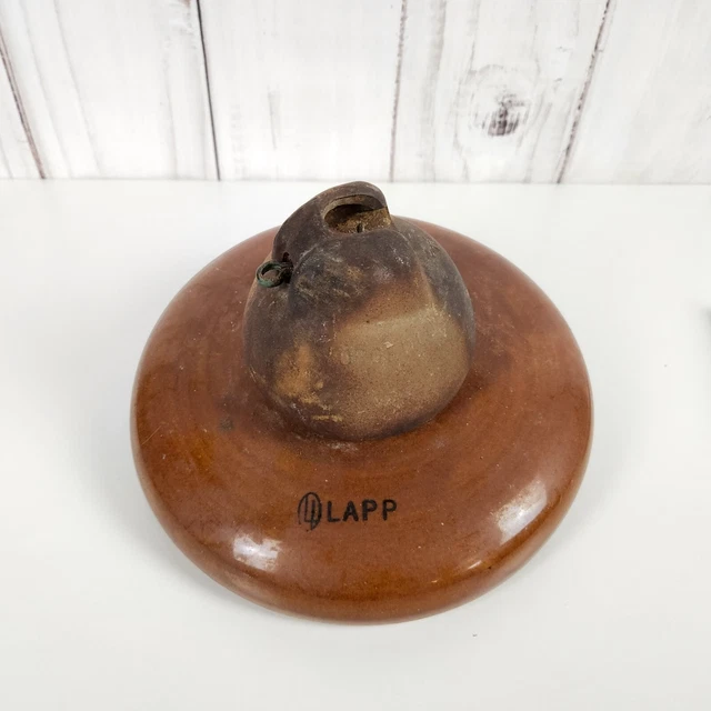 RARE VINTAGE LARGE ELECTRICAL INSULATOR - LAPP - Brown PORCELAIN