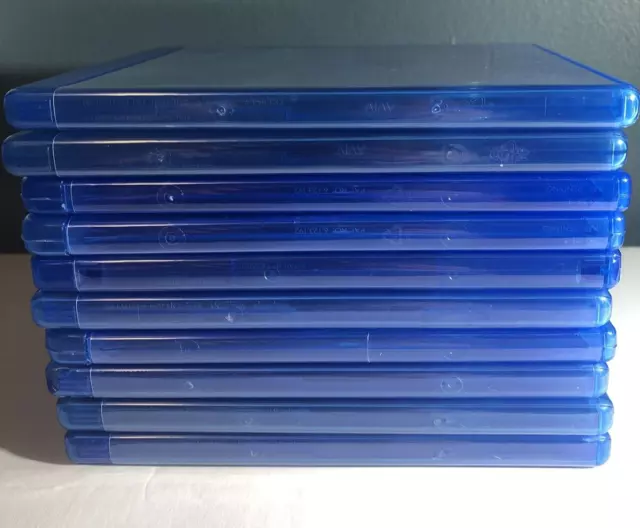 Blu-ray SINGLE Disc Replacement Case 10 pack Like New