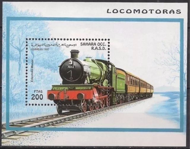 Sahara 1997 Treni Vapore Trasporti Ferrovia Ferrovie Locomotive M S Mnh