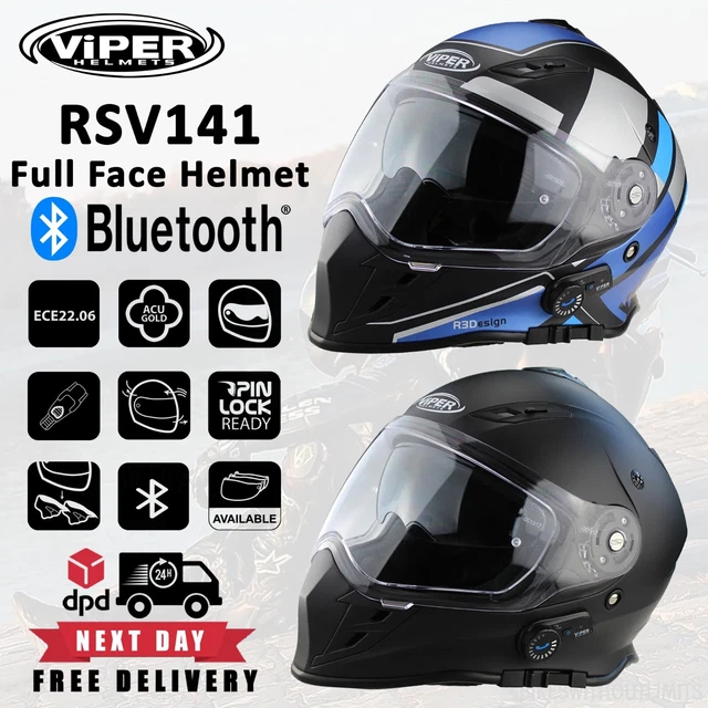 Buy Bluetooth Integrated Modular Flip Up Front Motorcycle Helmet Motorbike Crash Modular Helmet With Anti Fog Dual Visors Dot Ece Approved Four Seasons For Men Women