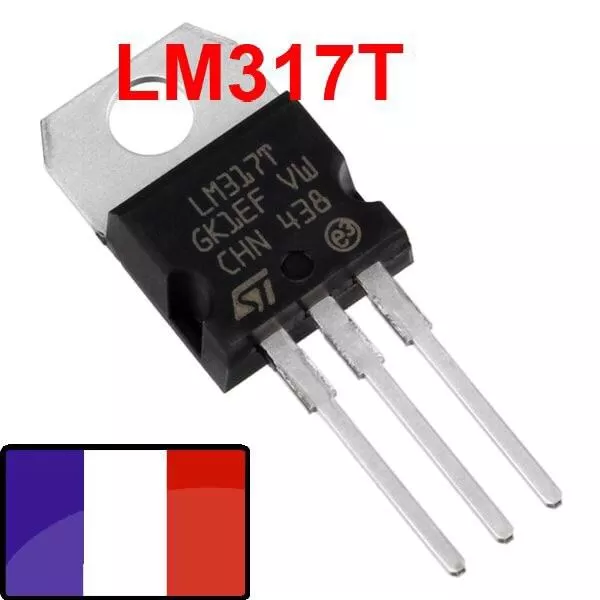 LM317T  Regulateur de Tension Ajustable ST LM317T TO220 - x1 LM 317 T st lm317