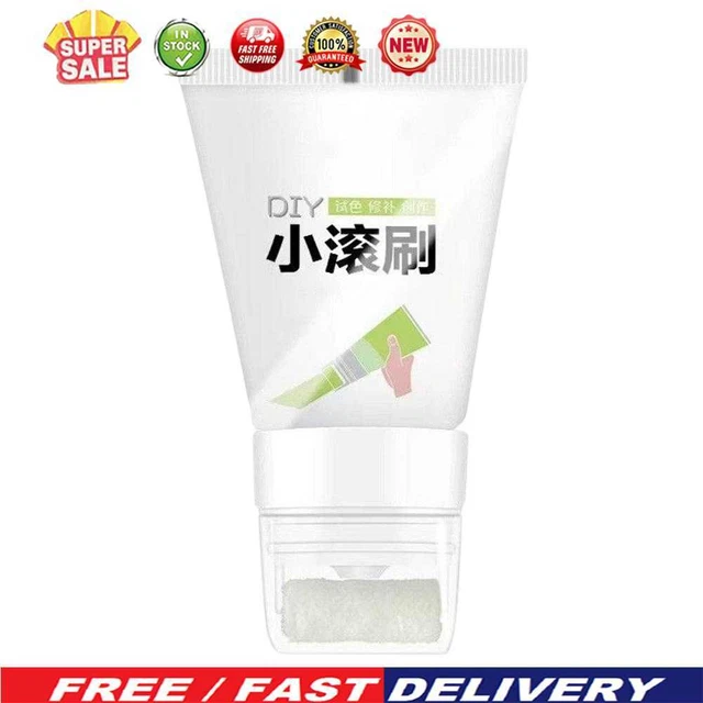 Crema de reparación de pared inodora pintura de látex con cepillo rodante para uso doméstico (blanco)