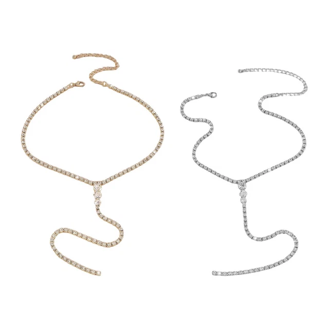 Collana Gioielli squisiti Lariat Accessori per abiti per donne di compleanno