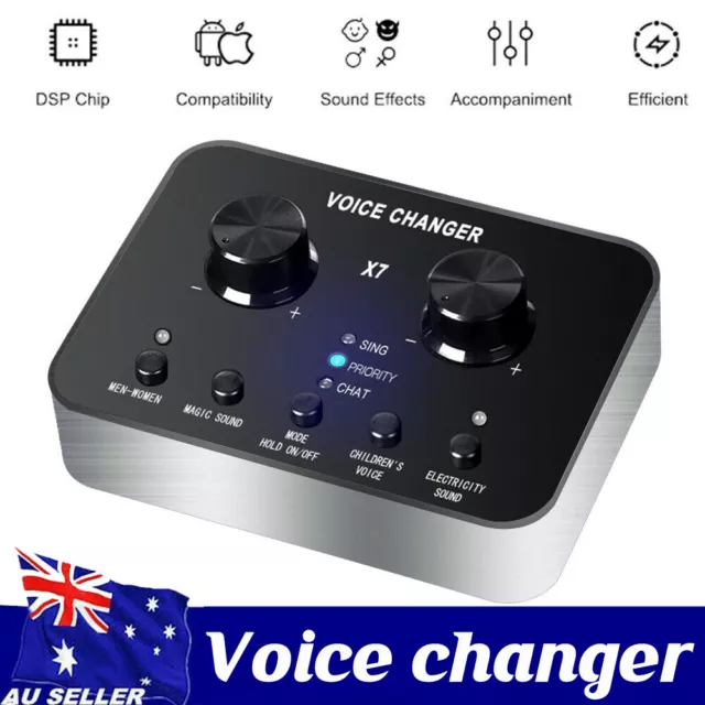 Sound Changer Modes Voice Card Clear Tone Professional Microphone Disguiser