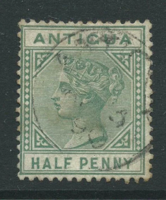 ANTIGUA QV 1882 SG21 1/2d dull green - watermark CA - fine used. Catalogue £20