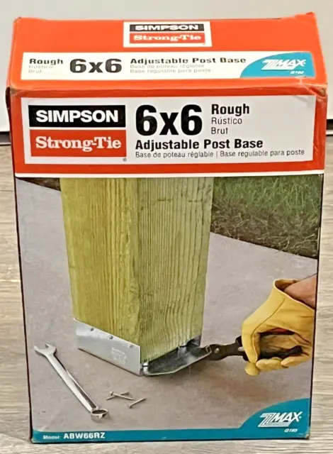 Simpson StrongTie 6" X 6" Post Support Base Adjustable  ABW66RZ