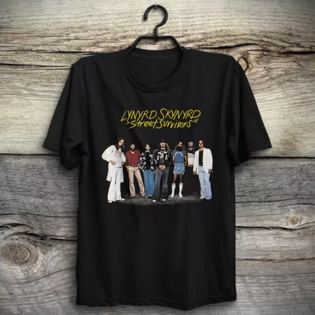 Lynyrd Skynyrd T-Shirt Street Survivors Ronnie Van Zant Gary Rossington Collins