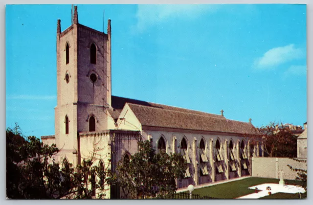 Postcard The Anglican Cathedral Christ Church Nassau, Bahamas F8