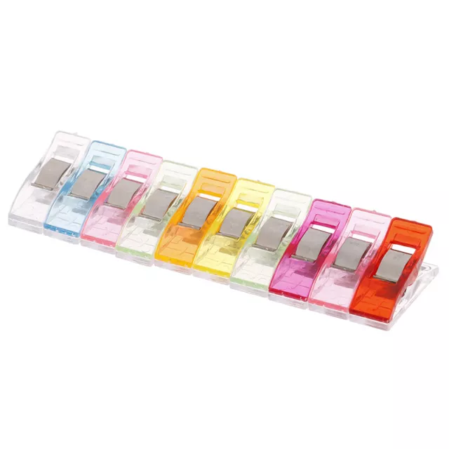 10x Tape Bias Maker DIY Job Foot Case Supplies Plastic Clip Hemming SewingY'HV