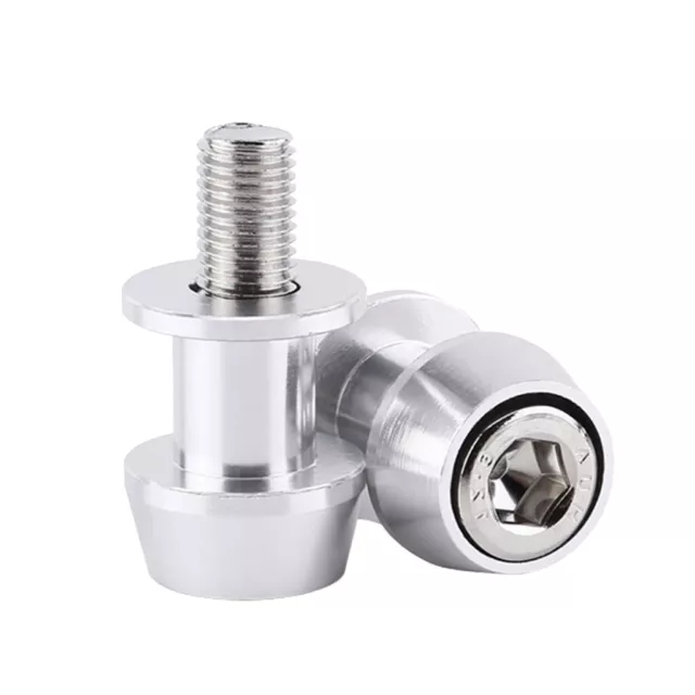 Bobbins Racingadapter Ständeraufnahme, für Motorrad Montageständer M8 Silber