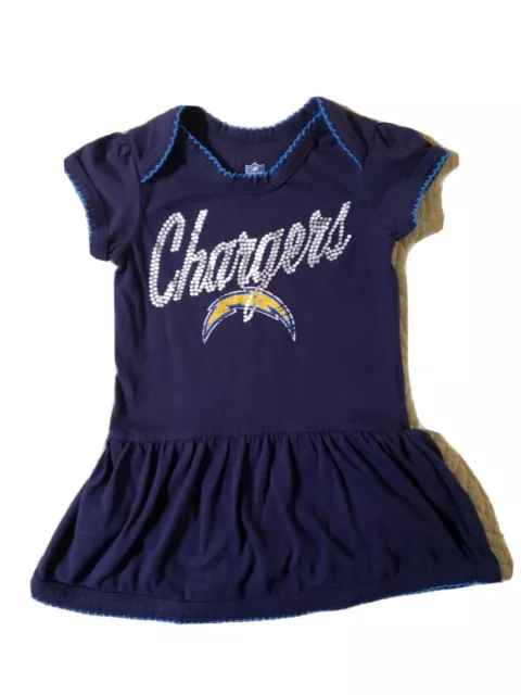 NFL Chargers Football Fans Baby Girl One-piece, 12 Mos.