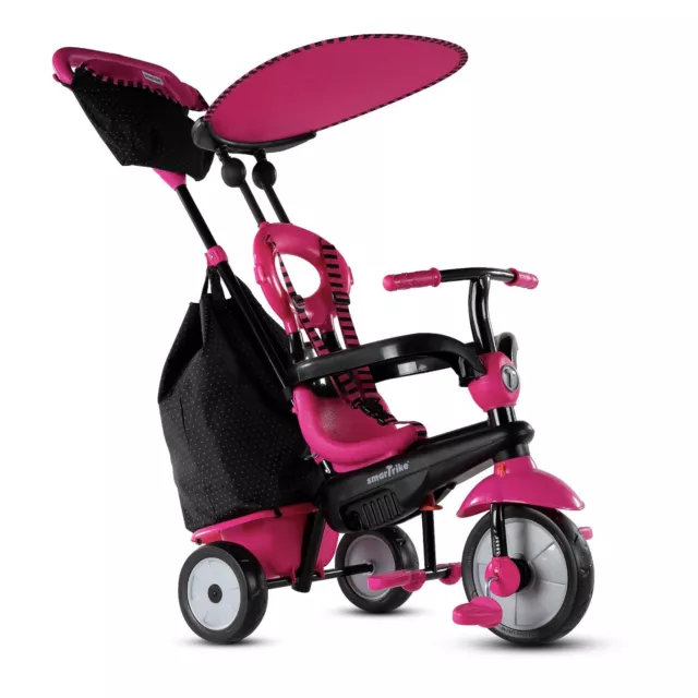 smarTrike Adjustable Vanilla Plus Baby and Toddler Tricycle Push Bike (Open Box)