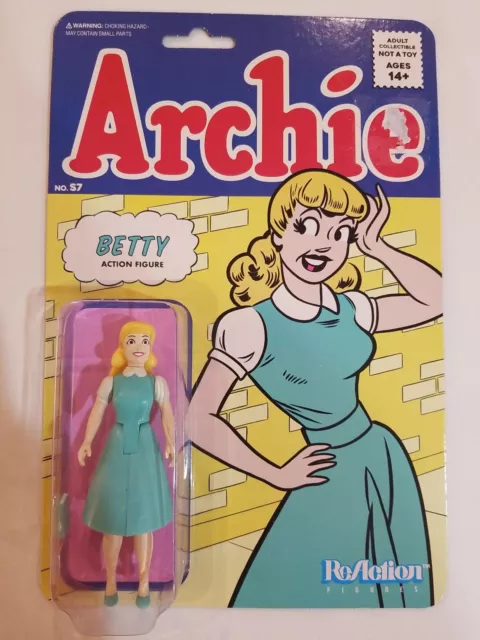 NOC NIB Betty FROM Archie Super 7 S7 3.75" ReAction Action Figure New AGES 14+