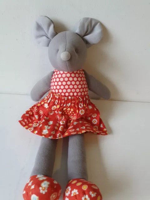 Alimrose Designs - Mouse Soft Toy Plush rattle Australian Designer