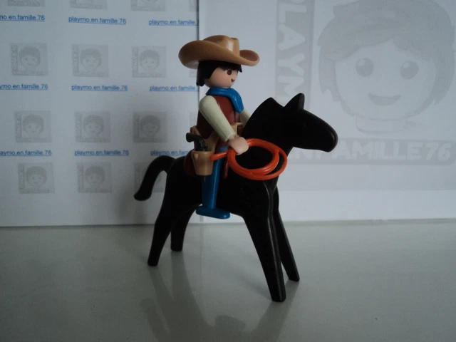 PLAYMOBIL VINTAGE WESTERN cow-boy cheval carabine colt type set 3304 de 1986 #2 EUR 6,50 