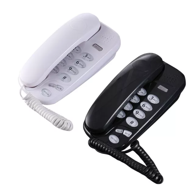 Professional Wall-Mounted Desk Telephone with Pause Mute Redail Flash Function