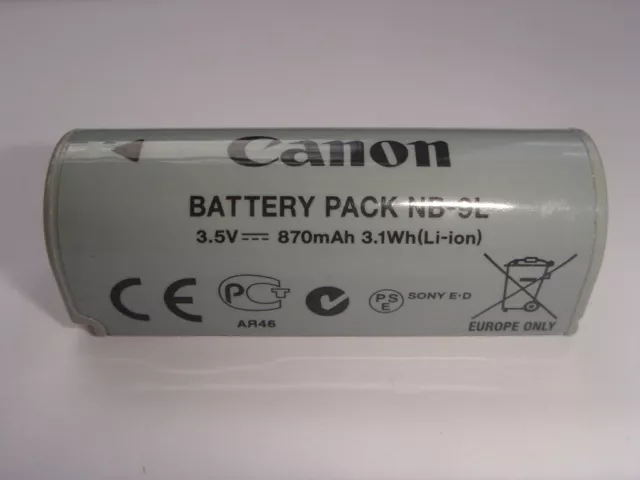 Batteria Originale Canon NB-9L Akku Accumulatore Digitale Ixus 1000 Hs