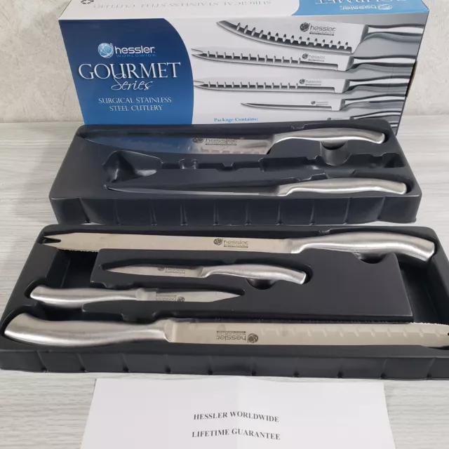 Hessler CHEF 6 Gourmet Series Surgical Stainless Steel Cutlery Six Piece Set