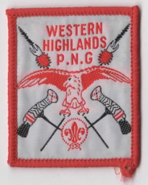 Western Highlands P.N.G Boy Scout Patch RED Bdr. [INT798]