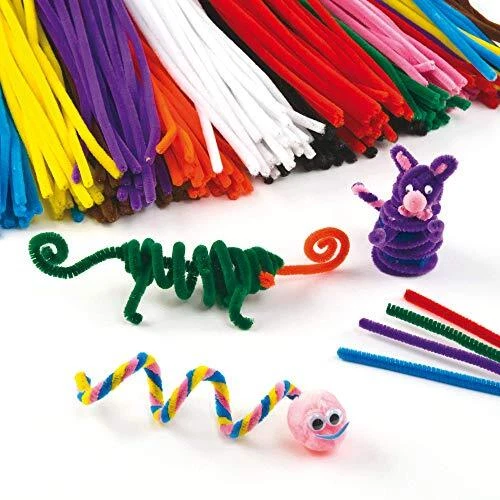 Limpiadores de tuberías suaves esponjosos Baker Ross-EV6832, paquete valioso de suministros artesanales para