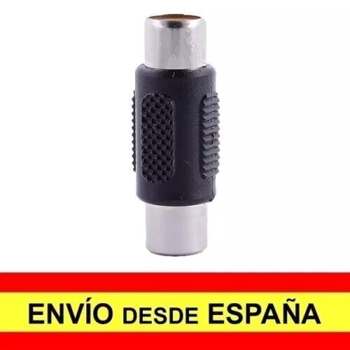 CONECTOR ADAPTADOR RCA HEMBRA a RCA HEMBRA