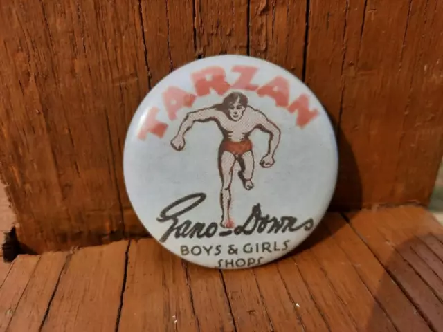 Old Vintage Tarzan Boys & Girls Shops Glass Pocket Mirror Giveaway