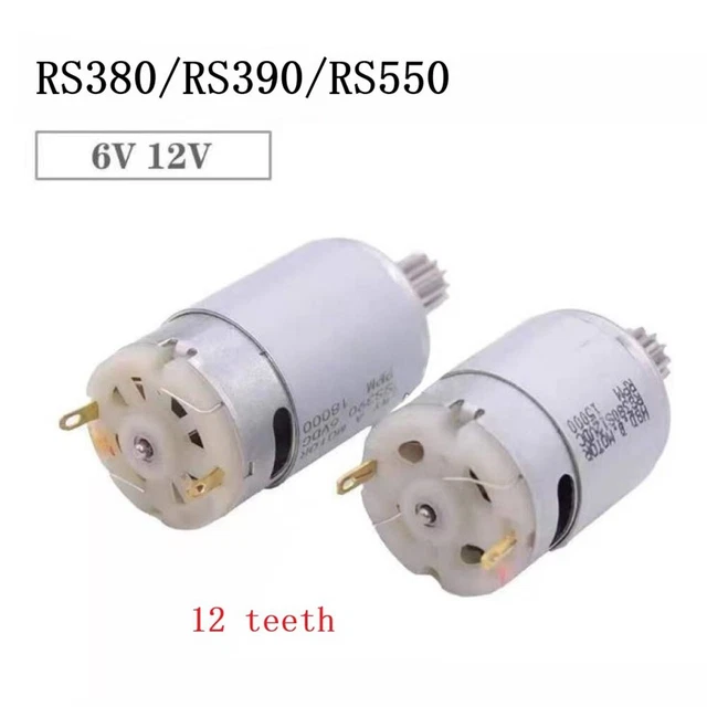 RS550 RS390 RS380 12V 6V DL555 24V Motore auto elettrica ad alte prestazioni per bambini
