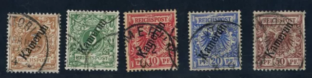 Deutsche Kolonien Kamerun Lot aus 1/6 gestempelt