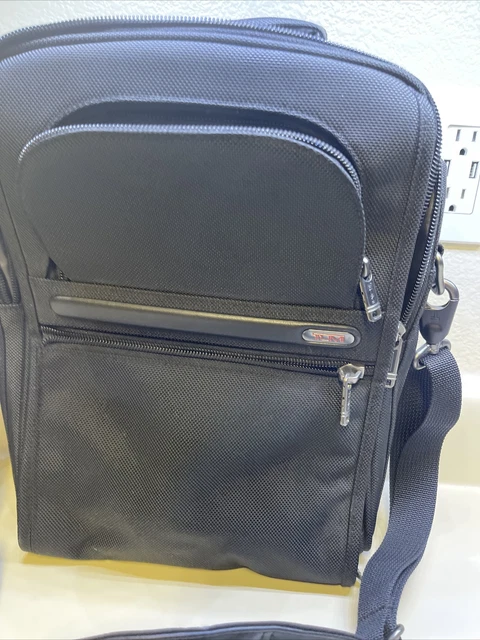 TUMI - Alpha G3 Small Pocket Cross body Bag Black adjustable strap 3