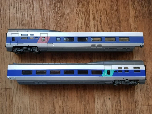 Rame De TGV Atlantique Jouef Junior - Train Miniature, Bon état, Fabriqué En Chine