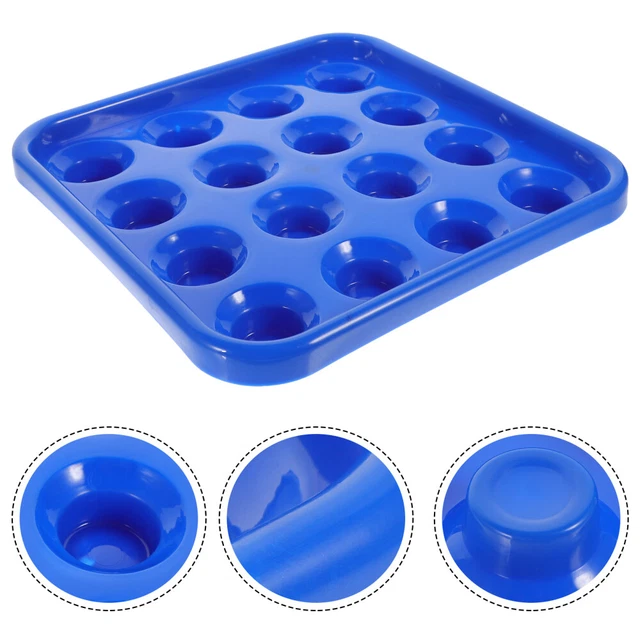 Pacienjo Présentoir de Porte-Boules de Billard - Plateau de Transport pour balles de Billard,Plateau de Rangement pour Boules de Billard pour 16 Boules Ensemble Complet de Boules de Billard de Taille