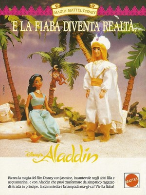 X2202 Magia Mattel Disney Aladdin Advertising Pubblicità 1993 