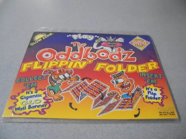 Empty Glow Zone Oddbodz Flippin Folder Album  (No Cards)  Smiths Snack Foods