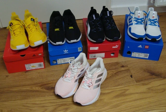 Konvolut Paket 5 Paar Sneaker von ADIDAS (auch LEGO) und PUMA Gr. 40 und 40,5