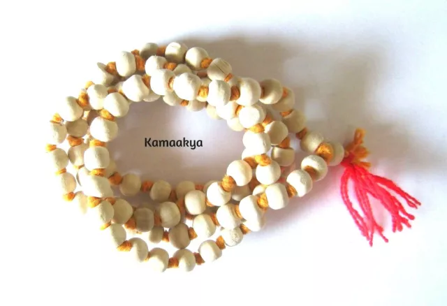 Tulsi Tulasi Premium Japa Mala Rosary 108 + 1 Beads Hindu Yoga Meditation Prayer